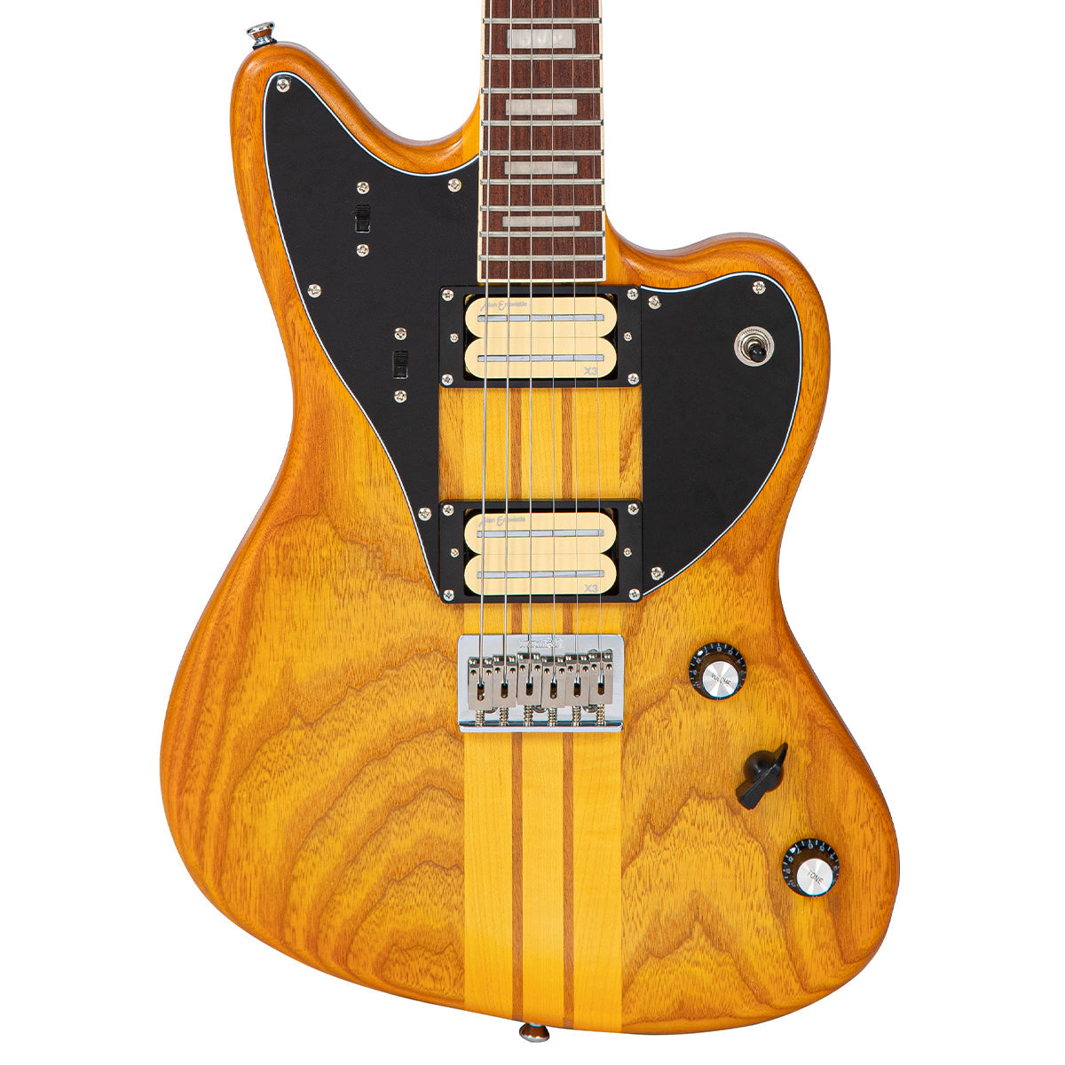 Vintage REVO Series 'Integra' Guitar ~ Amberburst - Fair Deal Music
