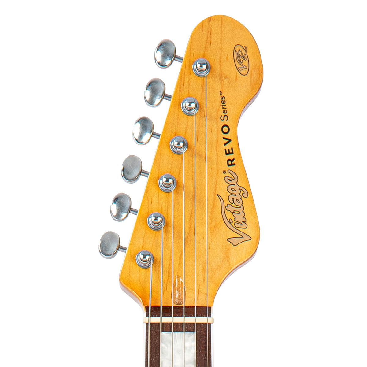 Vintage REVO Series 'Surfmaster Thinline' Twin Electric Guitar ~ Greenburst - Fair Deal Music