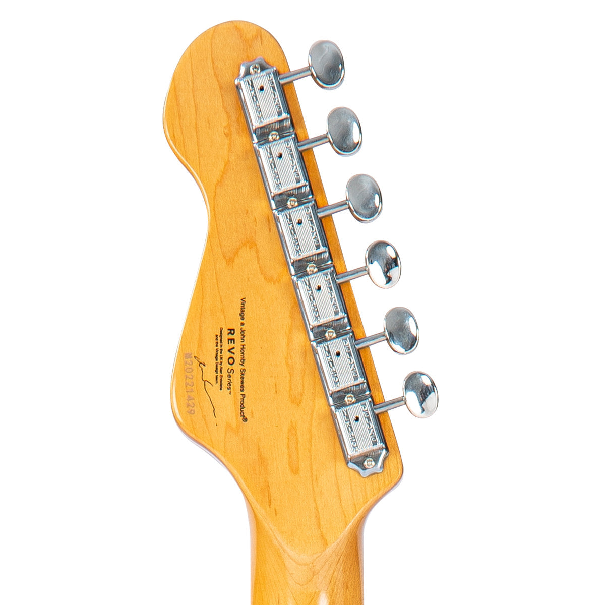 Vintage REVO Series 'Surfmaster Thinline' Twin Electric Guitar ~ Greenburst - Fair Deal Music