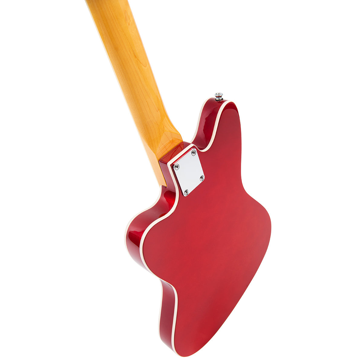 Vintage REVO Series 'Surfmaster Thinline 12' Electric Guitar ~ Candy Apple Red - Fair Deal Music