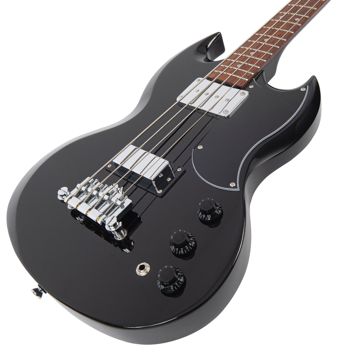 Vintage VS4 ReIssued Bass Guitar ~ Boulevard Black - Fair Deal Music