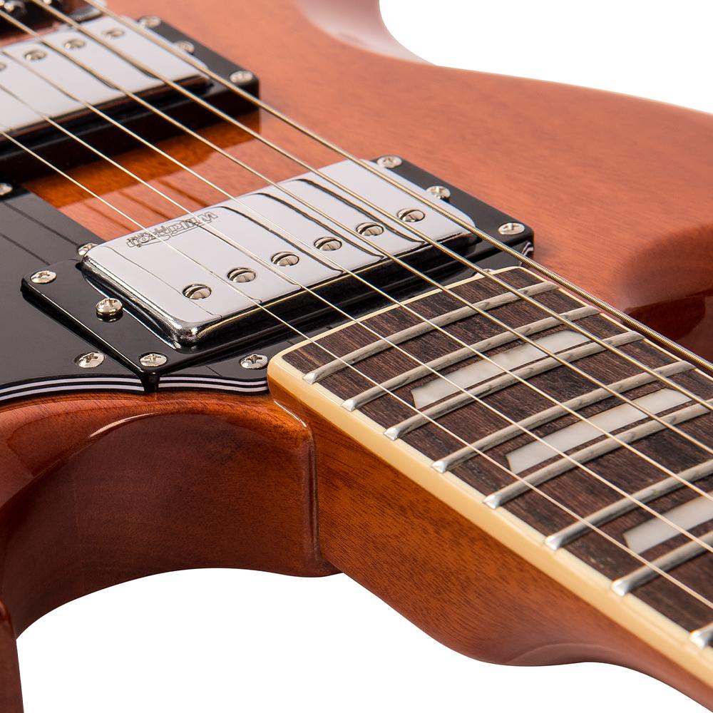 Vintage VS6 ReIssued Electric Guitar ~ Natural Mahogany - Fair Deal Music