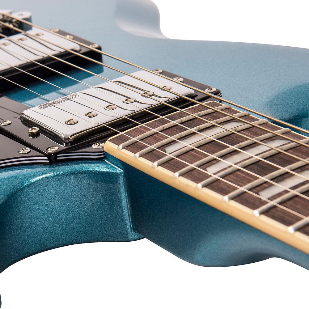 Vintage VS6V ReIssued with vintage style Vibrato ~ Gun Hill Blue - Fair Deal Music