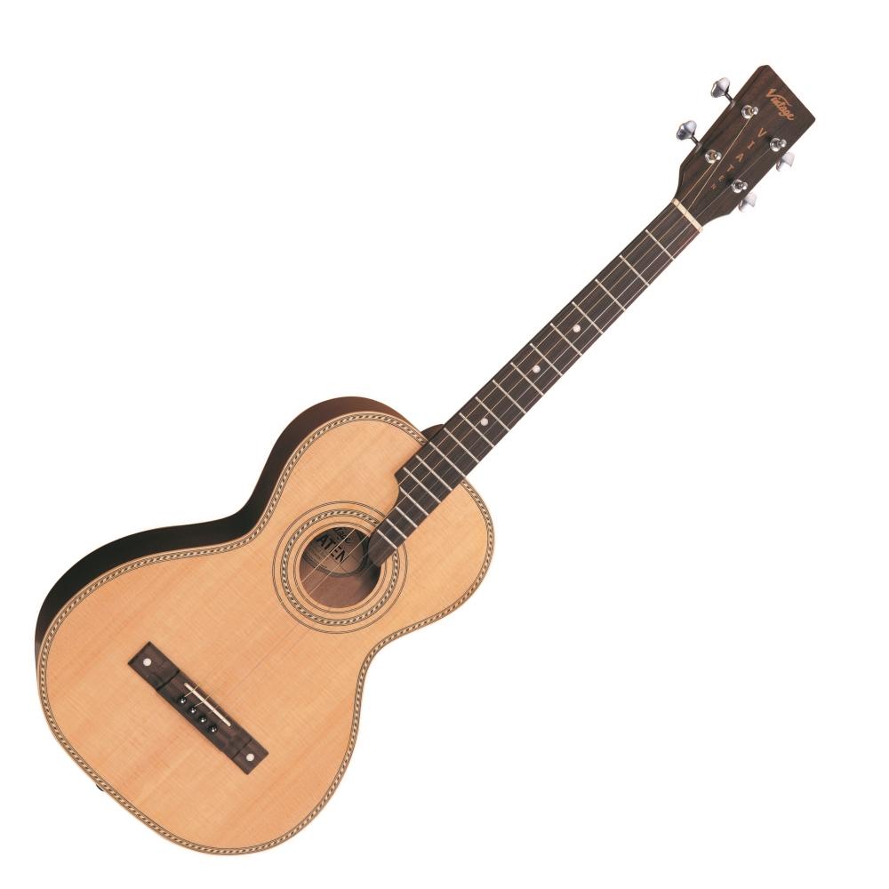 Vintage 'Viaten' Paul Brett Acoustic Tenor Guitar ~ Natural - Fair Deal Music