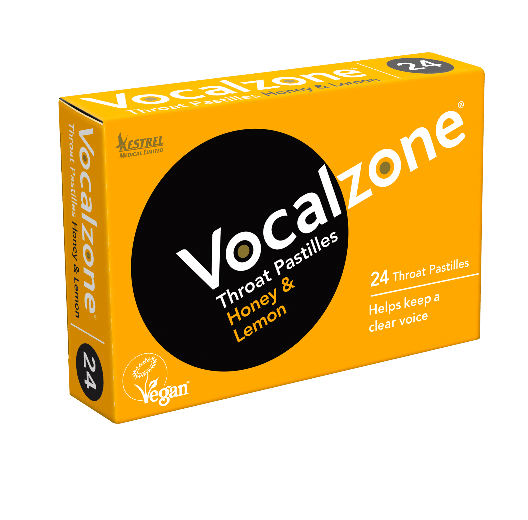 Vocalzone Honey And Lemon Throat Pastilles - Fair Deal Music