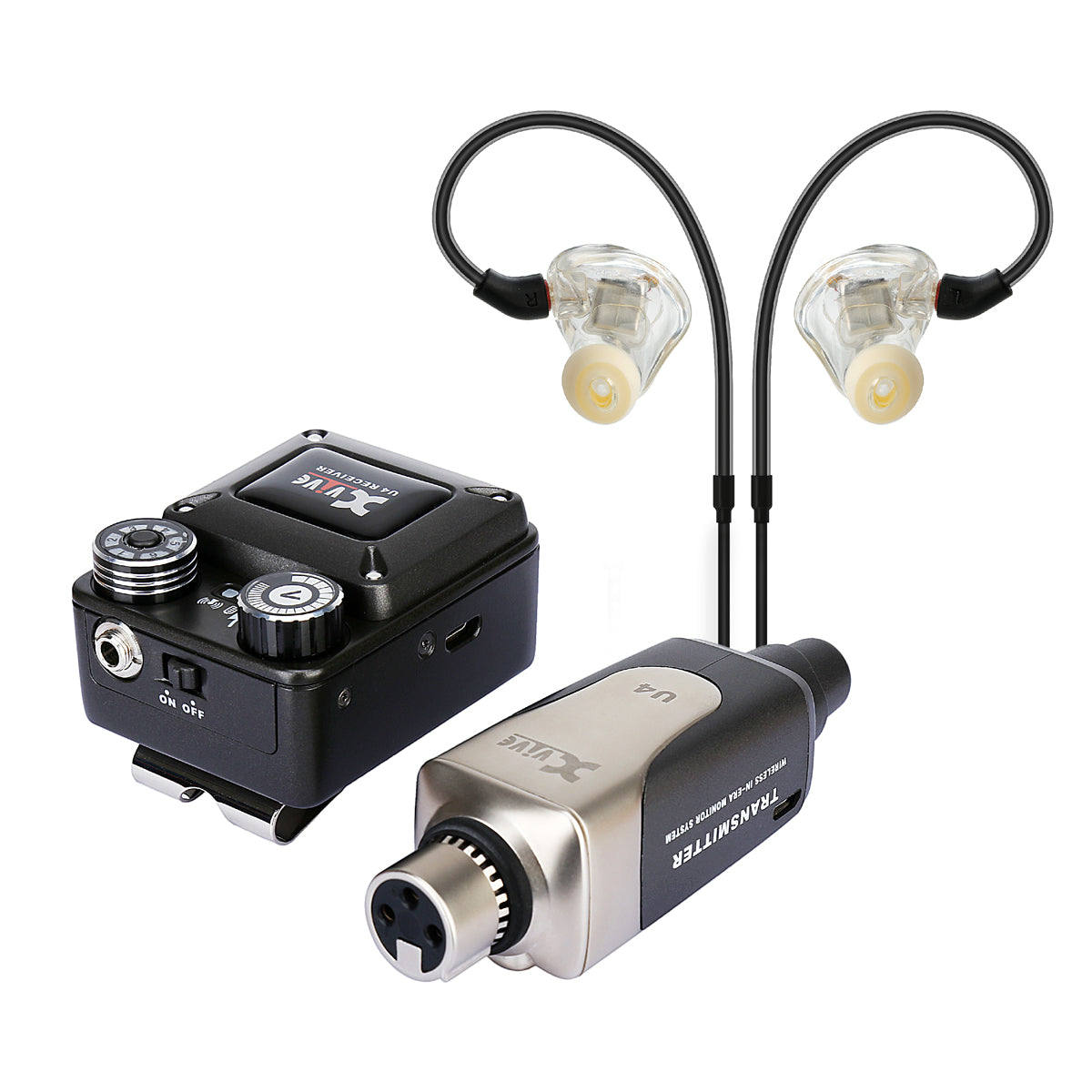 Xvive In-Ear Monitor Wireless System with T9 In-Ear Monitors and Travel Case - Fair Deal Music