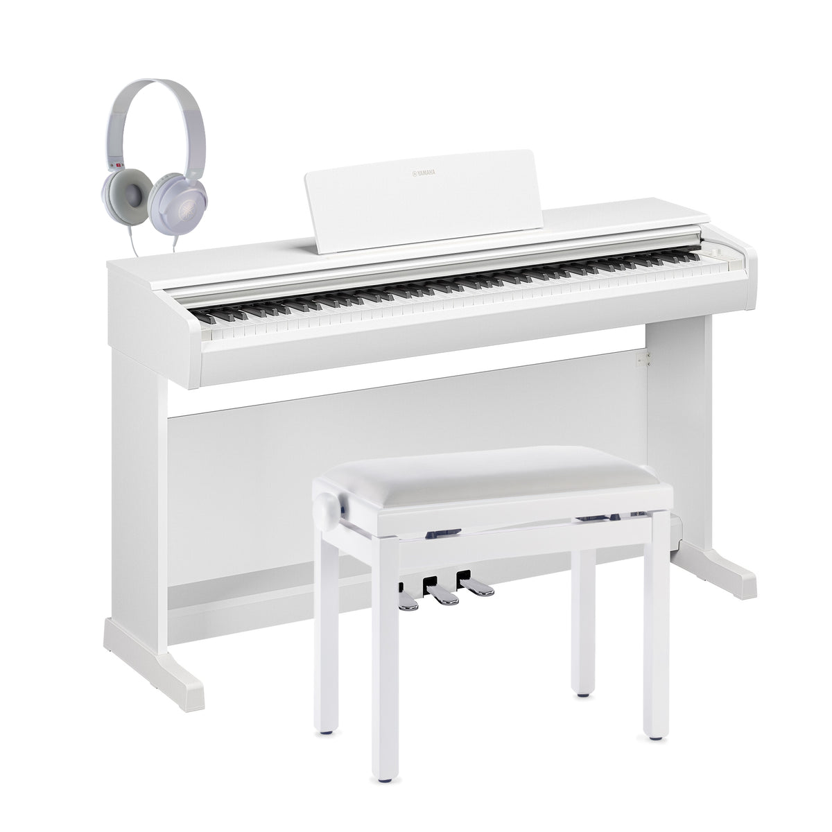 Yamaha YDP-146WH Arius Digital Piano White Bundle - Fair Deal Music