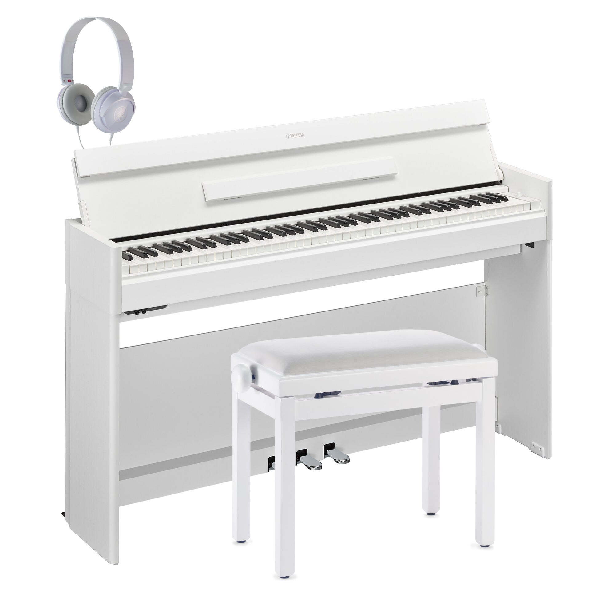 Yamaha YDP-S55WH Arius Slim Digital Piano White Bundle