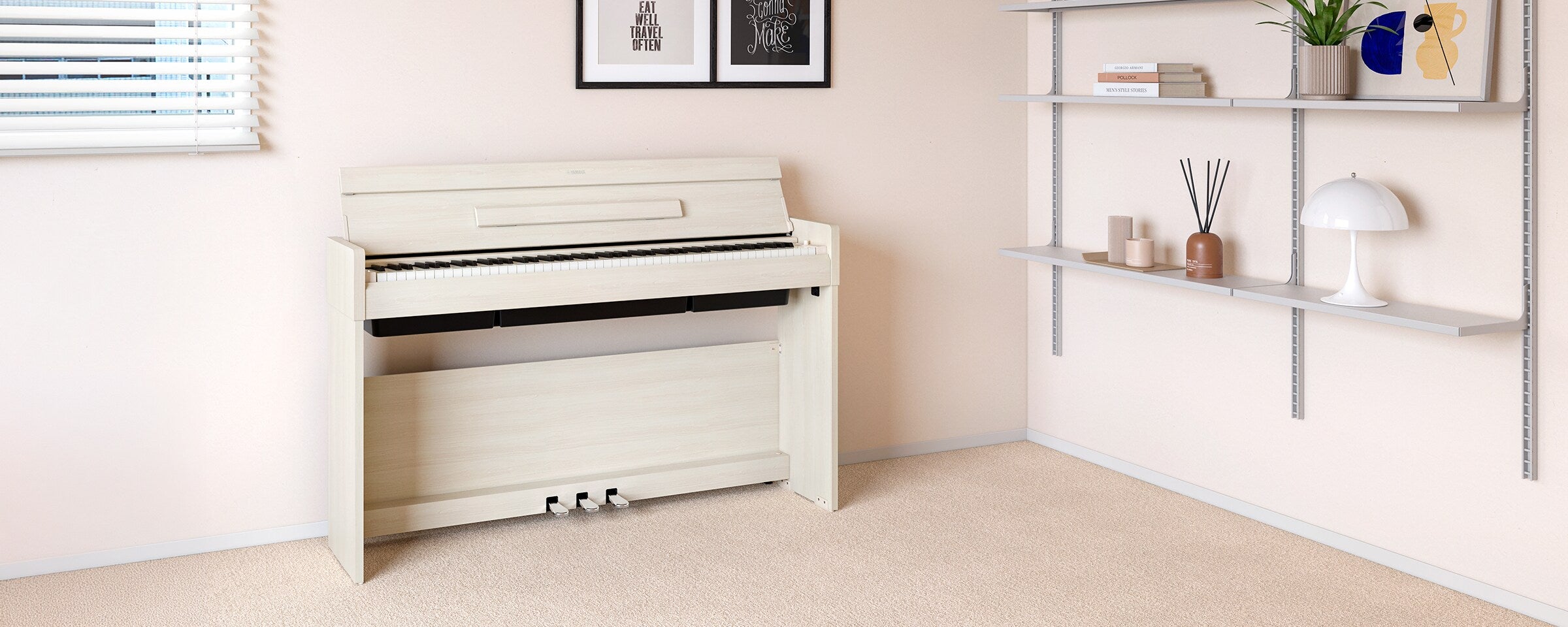 Yamaha YDP-S36WB Arius Slim Digital Piano White Birch - Fair Deal Music