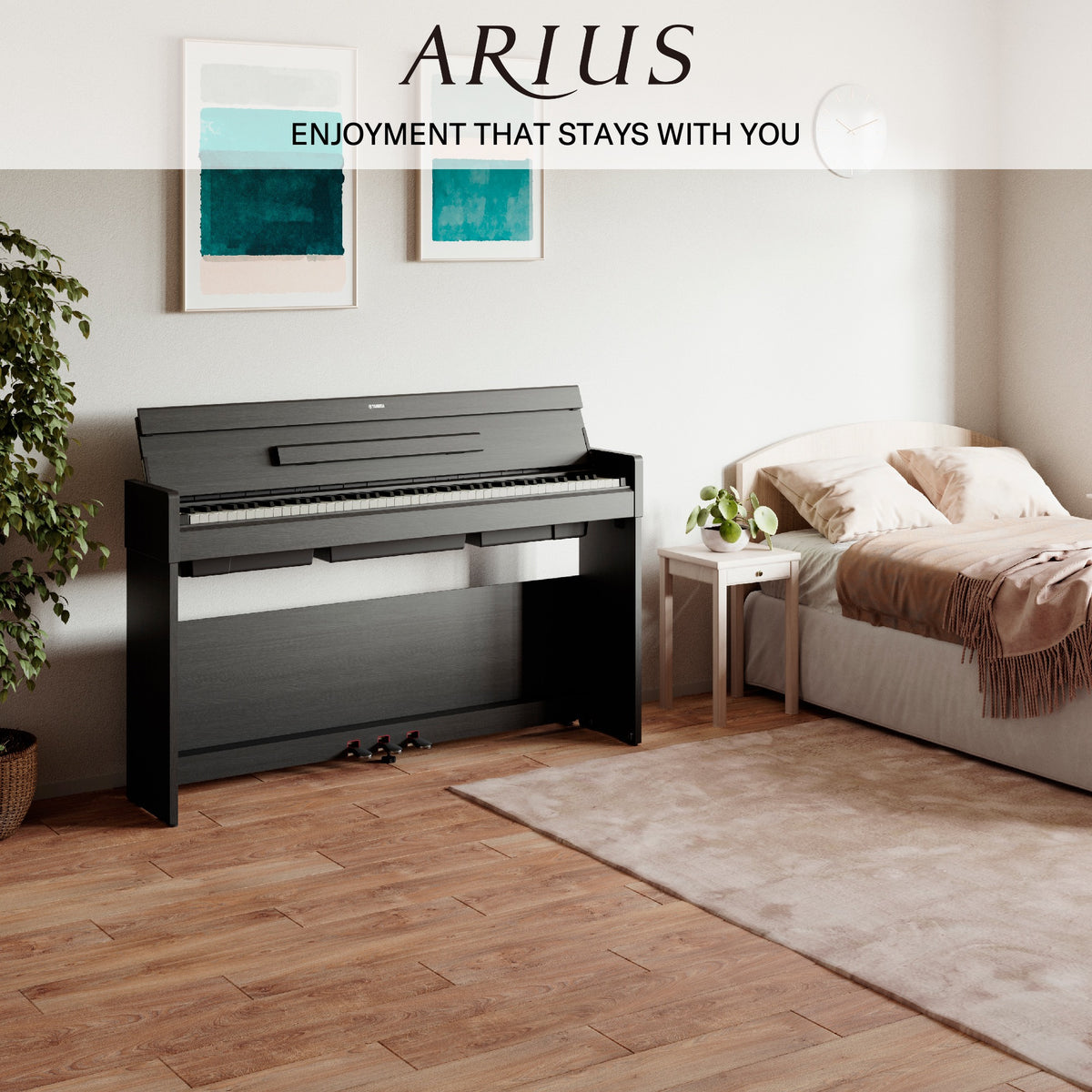Yamaha YDP-S36B Arius Slim Digital Piano Black Walnut Bundle - Fair Deal Music