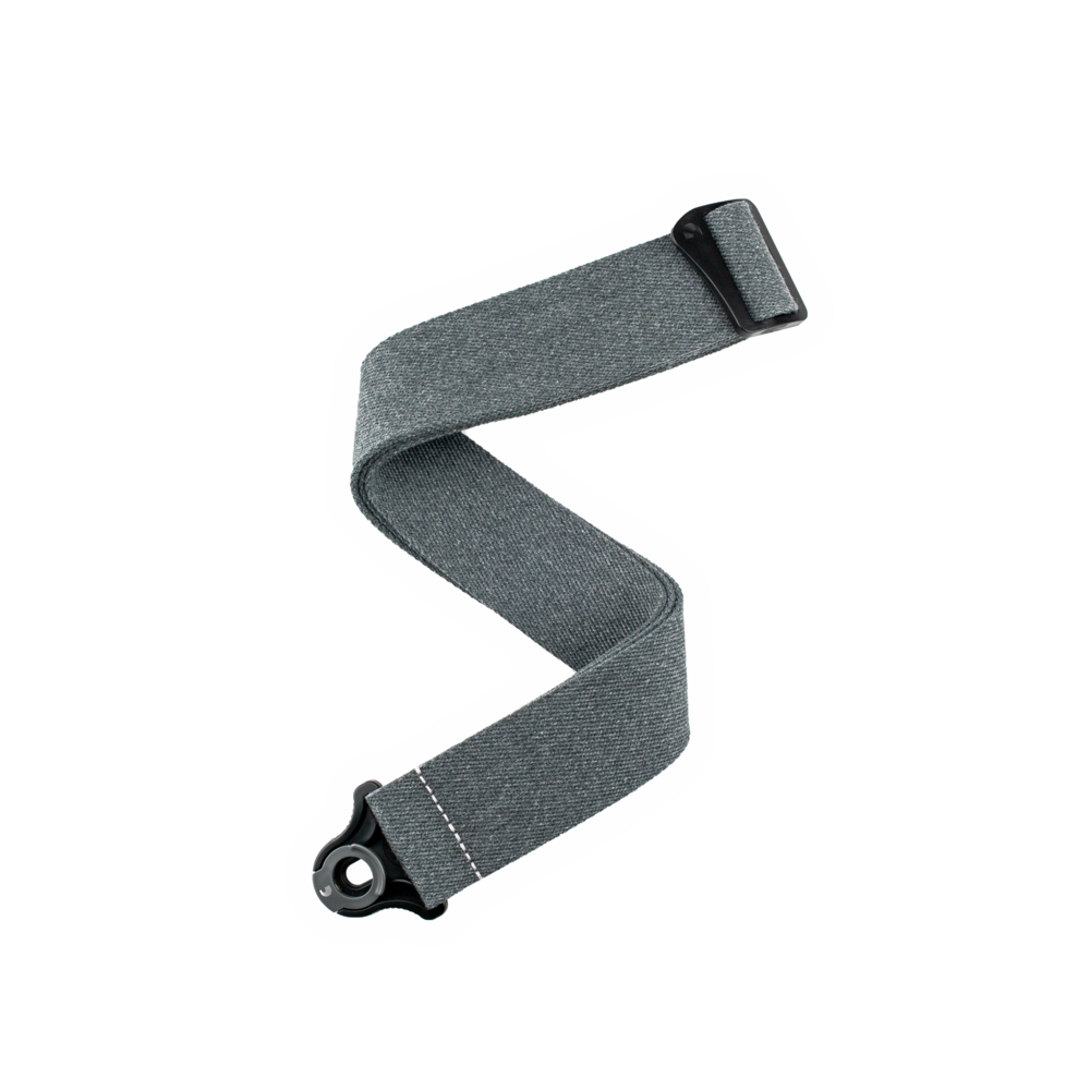 D'Addario Auto Lock Guitar Strap, Skater Grey - Fair Deal Music