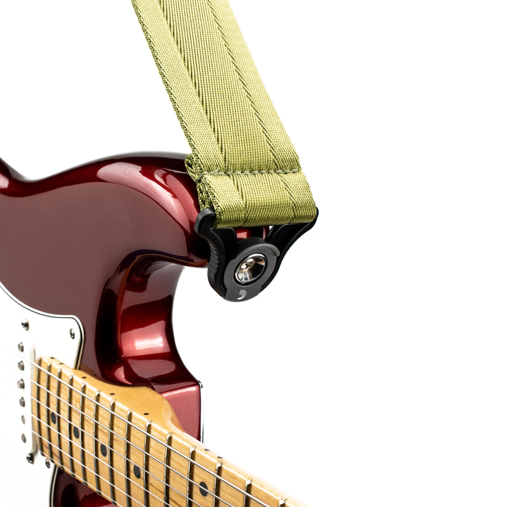 D'Addario Auto Lock Guitar Strap, Moss - Fair Deal Music
