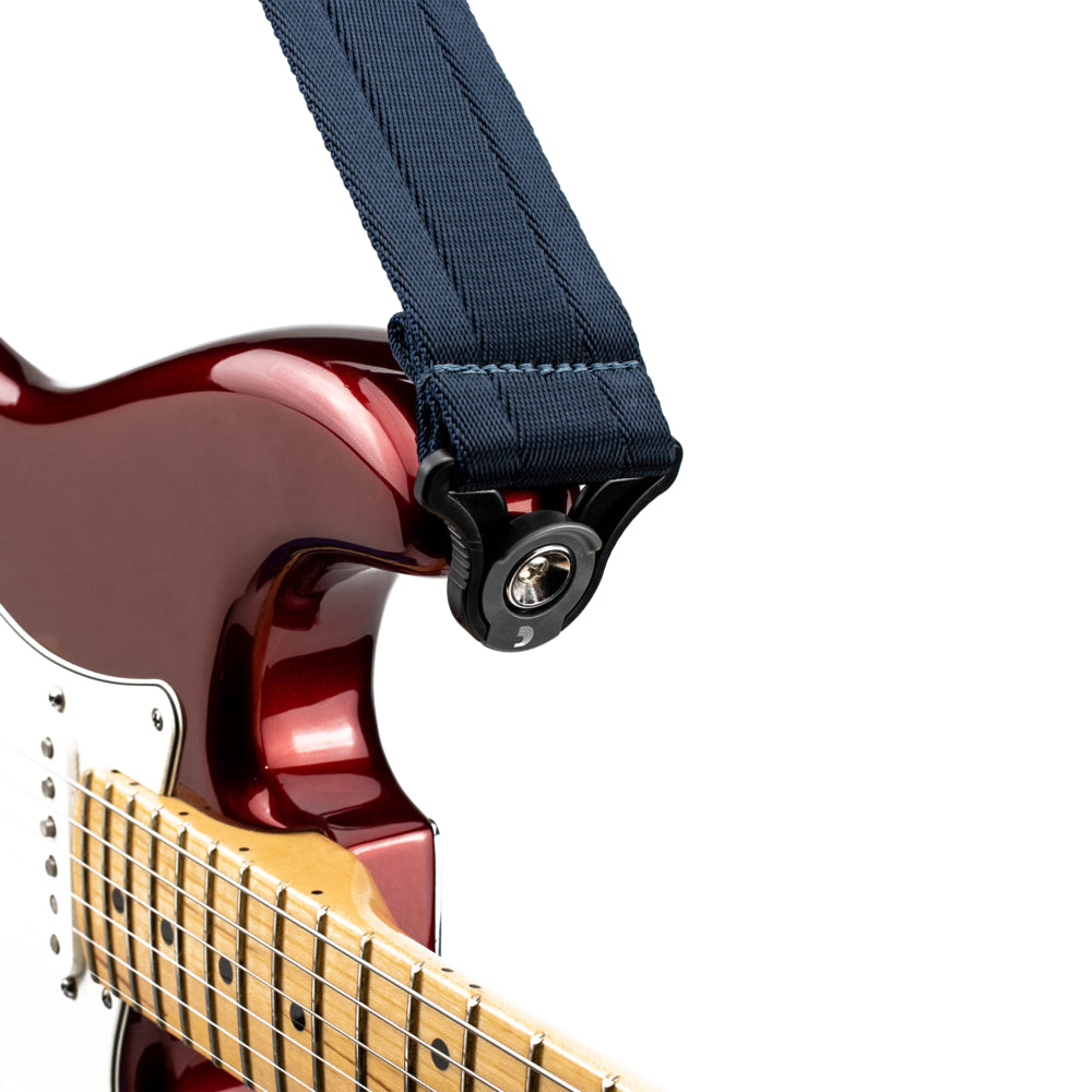 D'Addario Auto Lock Guitar Strap, Midnight - Fair Deal Music
