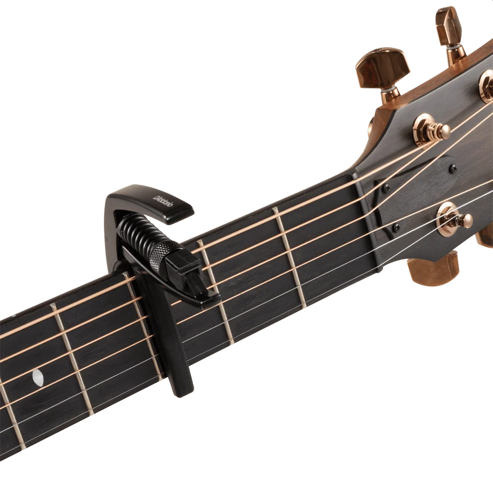 D'addario Artist Capo Adjustable Tension, Black PW-CP-10 - Fair Deal Music