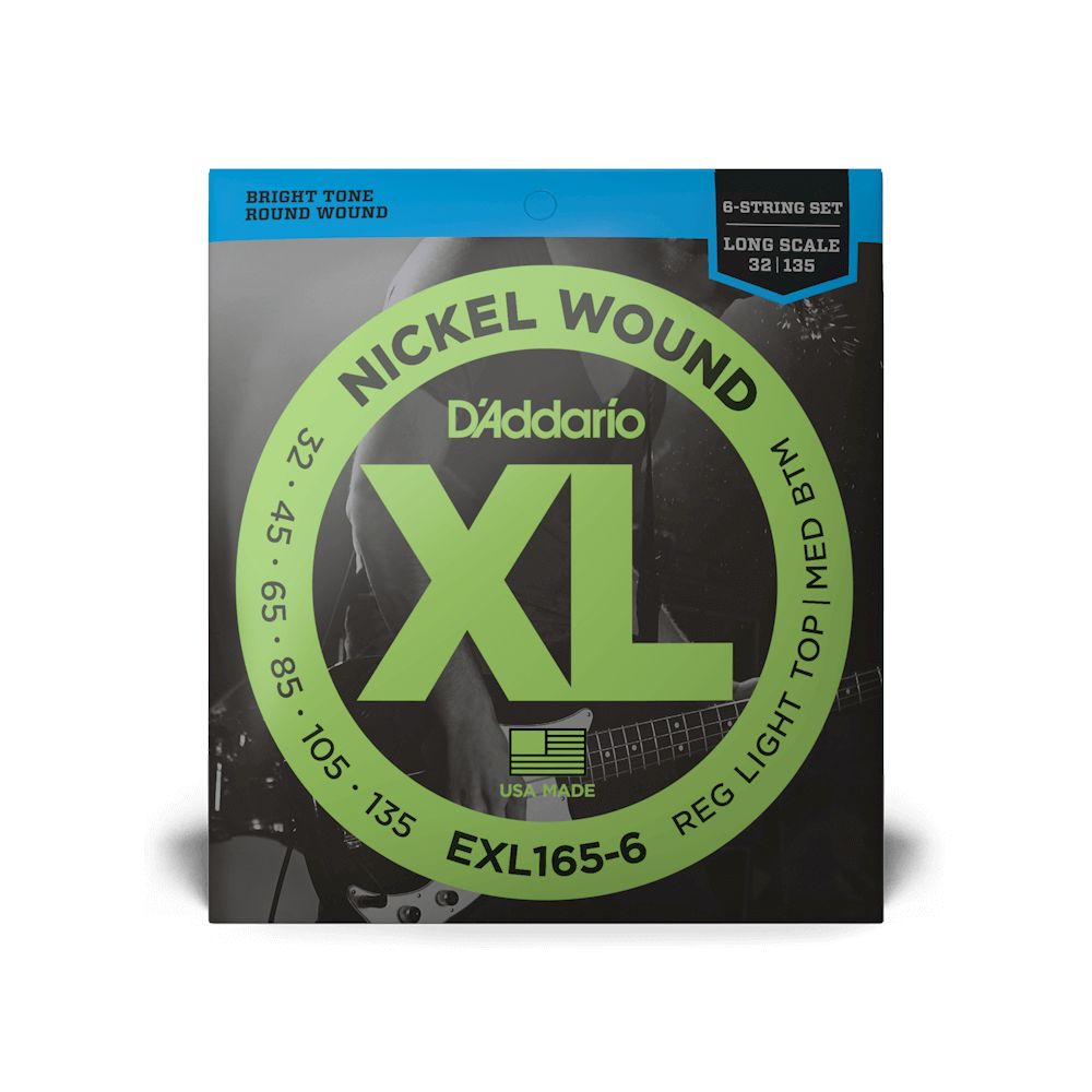 D'Addario EXL165-6 6-String Nickel Wound Bass Guitar Strings - Fair Deal Music