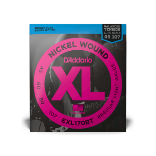 D'Addario, EXL170BT, 45-107 Regular Light, Balanced Tension, Long Scale, XL Nickel - Fair Deal Music