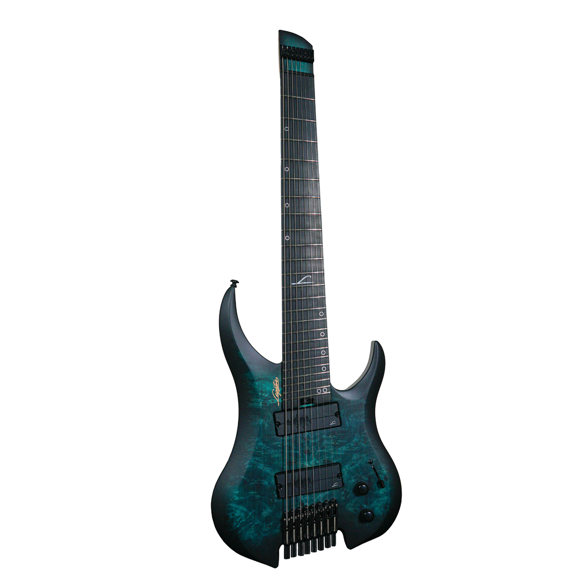 Legator G8FSS-DSS Ghost Super Shred 8-string Multi-scale, Dark Sapphire Electric Guitar - Fair Deal Music