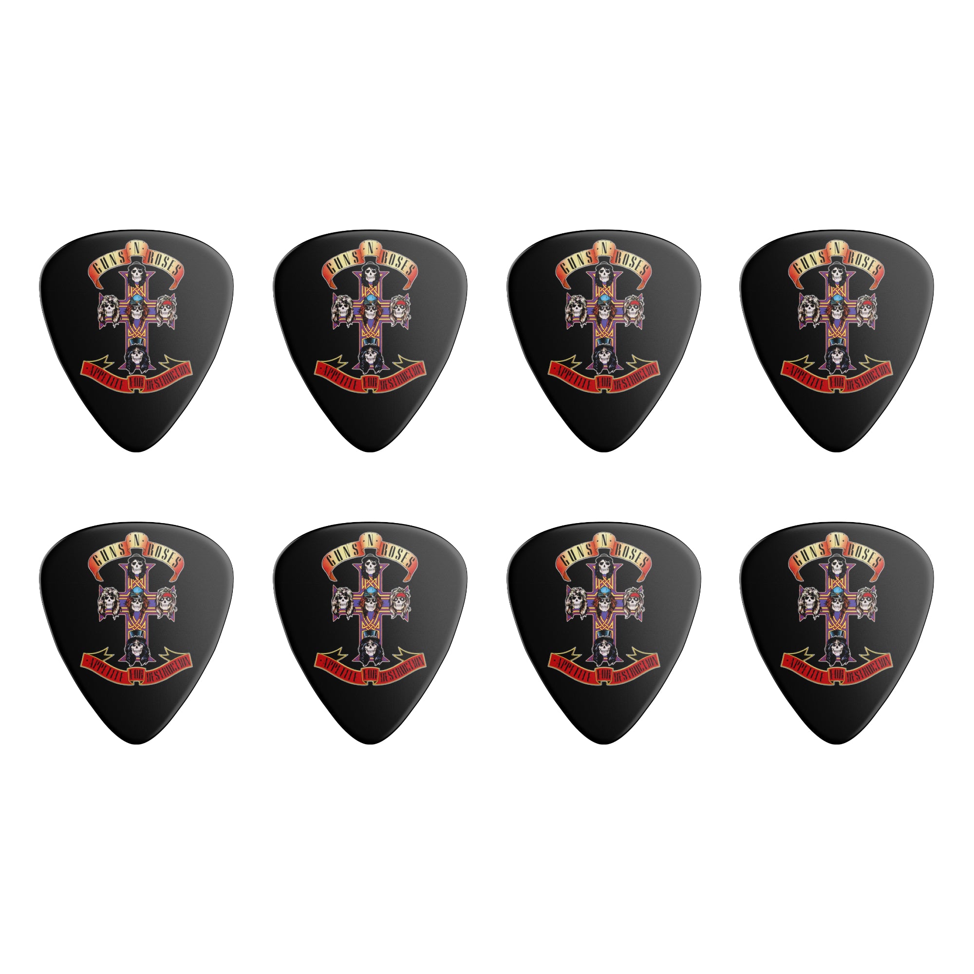 Guns N' Roses Double Sided Guitar Picks, Set of 8 - Fair Deal Music