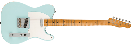 Fender Limited Edition Vintera Road Worn '50S Telecaster, Maple Fingerboard, Sonic Blue, Electric Guitar - Fair Deal Music