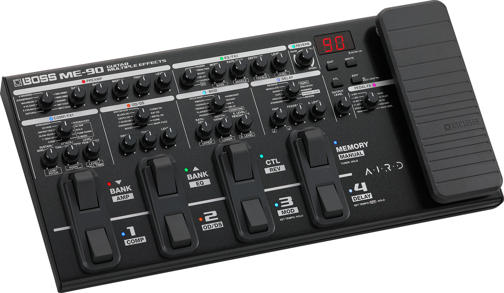 Boss ME-90 Guitar Multiple Effects Pedal, Nearly New - Fair Deal Music