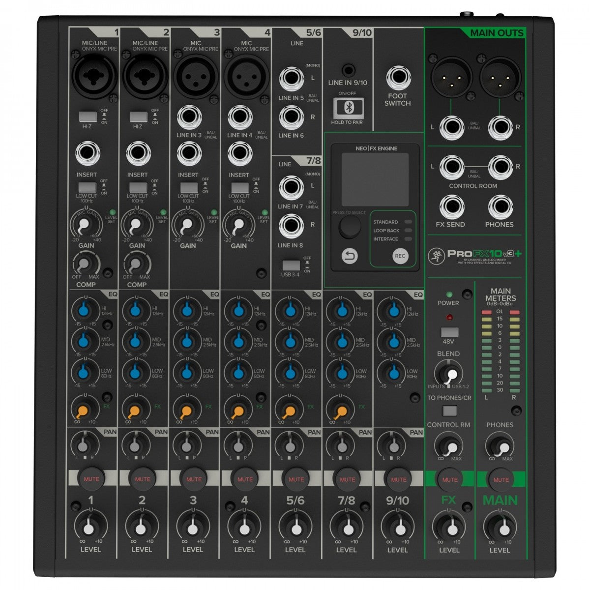 Mackie ProFX10v3+ Analog Mixer With Bluetooth DEMO STOCK - Fair Deal Music