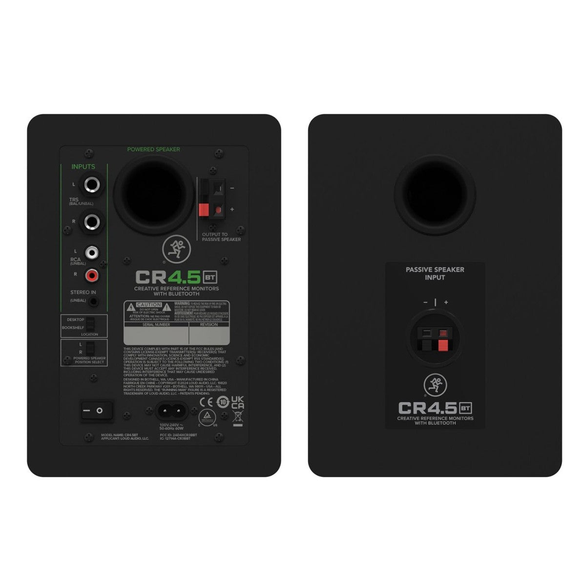 Mackie CR4.5BT 4.5" Powered Studio Monitors with Tone Control and Bluetooth - Fair Deal Music