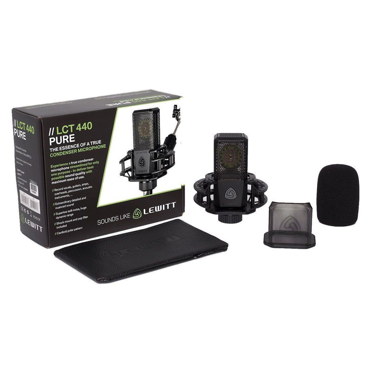 Lewitt LCT 440 PURE Condenser Microphone, (Open-Boxed) - Fair Deal Music
