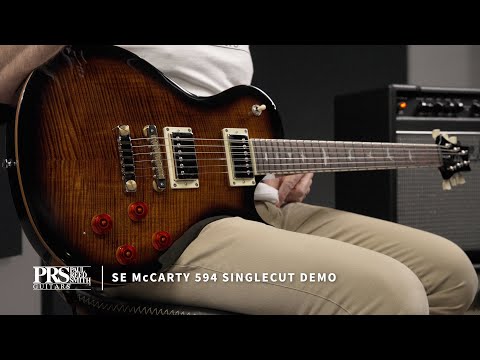Load video: PRS SE McCarty 594 Singlecut Electric Guitar, in Black Gold Burst - Fair Deal Music