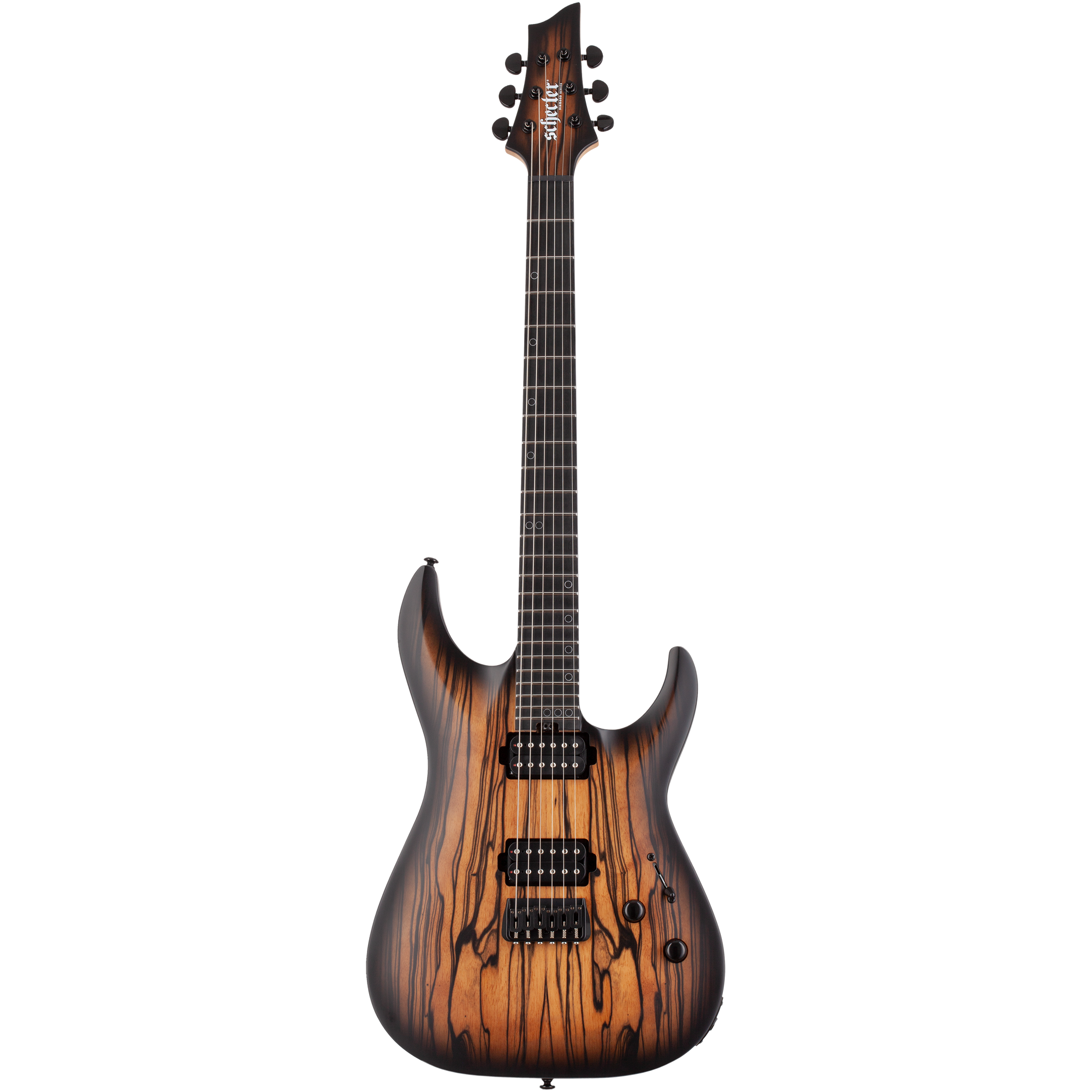 Schecter C-1 Pale Moon, Satin Natural Black Burst - Fair Deal Music
