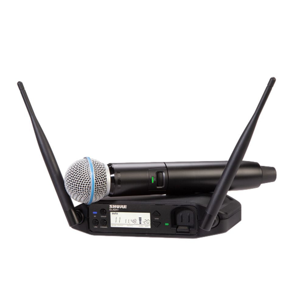 Shure GLXD24+/B58 Digital Wireless Handheld System with BETA®58A Vocal Microphone - Fair Deal Music