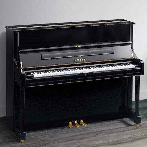 Yamaha U1 1975 Upright Piano in Polished Ebony [Refurbished by Yamaha] - Fair Deal Music
