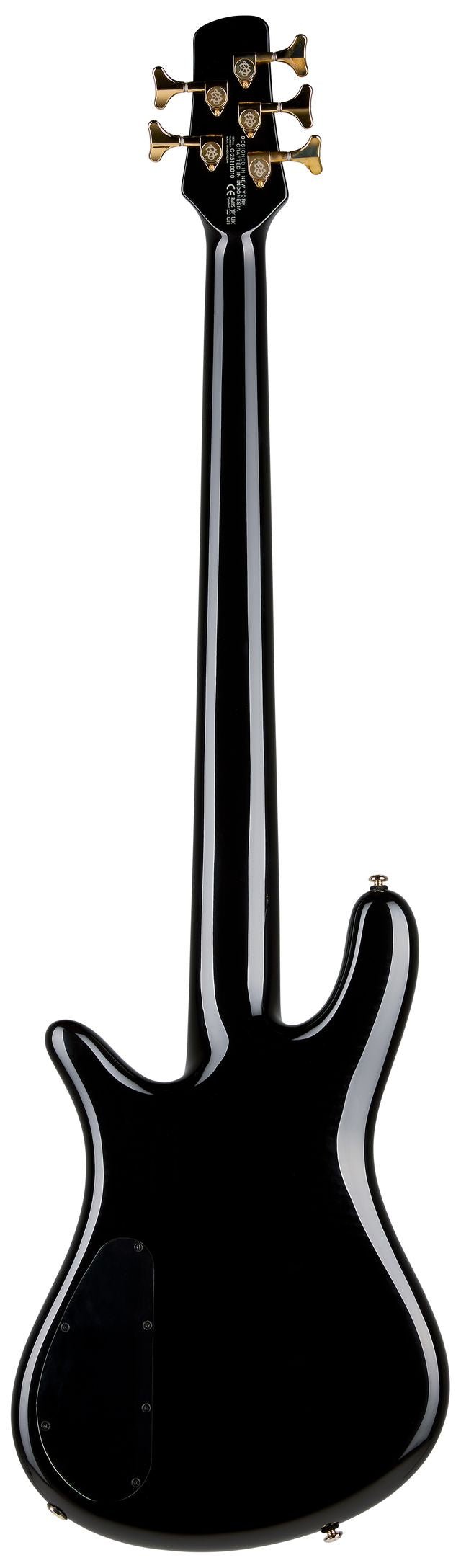 Spector Icon NS-5 Neck Thru Black and Blue 5-String Bass Guitar - Fair Deal Music