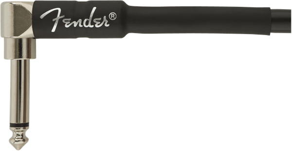 Fender Professional Series Instrument Cable, 10ft Straight/Angled, Black - Fair Deal Music