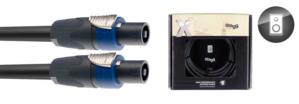 Stagg XSP10SS40C X-Series Professional Speaker Cable - SpeakON / SpeakON - Fair Deal Music