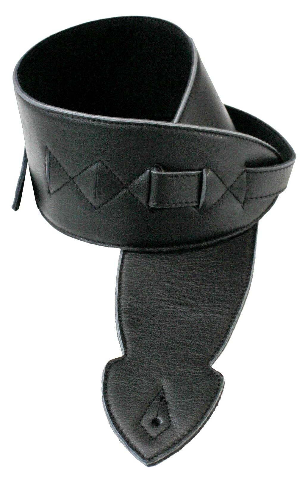 Leathergraft Softy 2.5" Guitar Strap, Black - Fair Deal Music