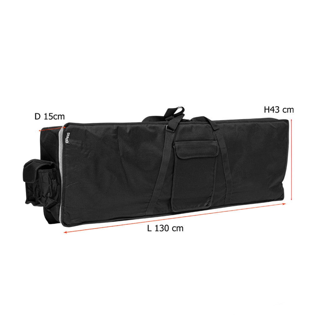 Stagg K10-130 Carry Case for Keyboards up to 130 x 43 x 15 cm - Fair Deal Music