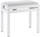 Stagg PBF39 Adjustable Piano Bench in Matt White with Velvet Top - Fair Deal Music