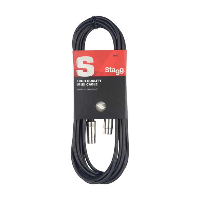 Stagg SMD1 1M/3FT MIDI CABLE METAL DINm - Fair Deal Music