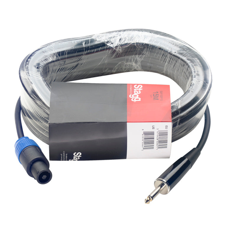 Stagg SSP15SP15 Speaker cable, SPK/jack, 15 m (50') - Fair Deal Music