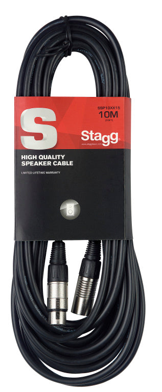 Stagg SSP10XX15 Speaker cable, XLR/XLR (m/f), 10 m (33") - Fair Deal Music