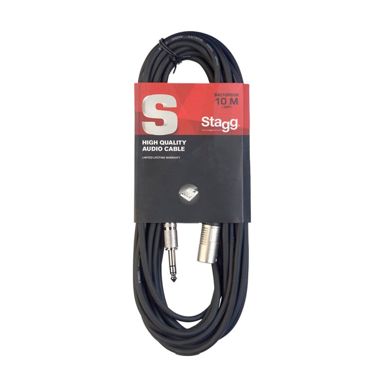 Stagg SAC10PSXM DL 10M/33F Aaudio Cable ST PLG-XLR - Fair Deal Music