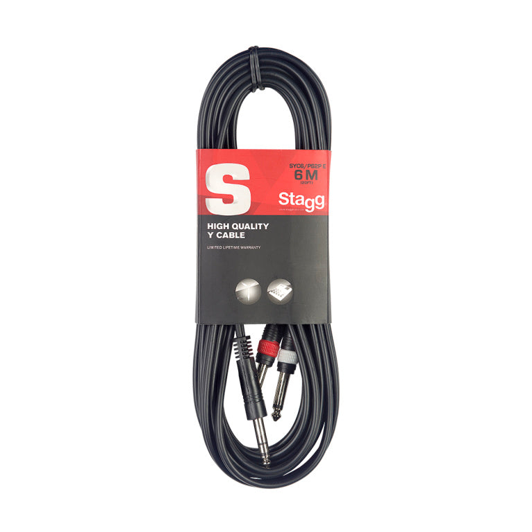 Stagg SYC6/PS2P E 6M/20F Split MLD ST.Plug-2Plug - Fair Deal Music