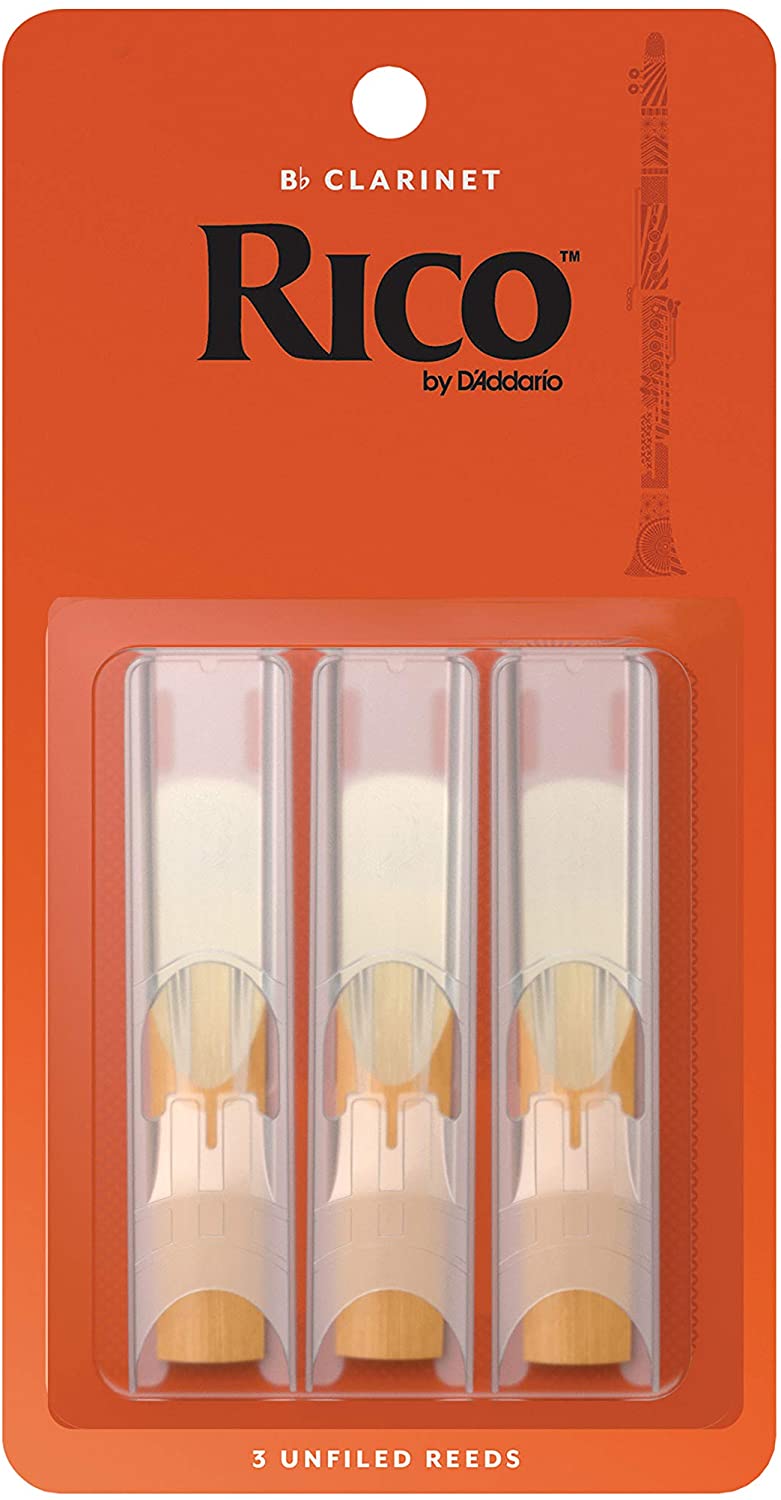 Rico B♭ Clarinet Reeds Strength 3 (Pack of 3) - Fair Deal Music