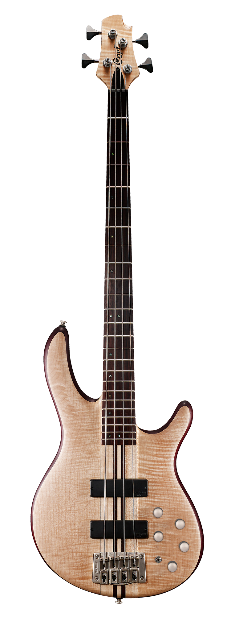 Cort A4 Plus FMMH Bass Guitar, Open Pore Natural - Fair Deal Music
