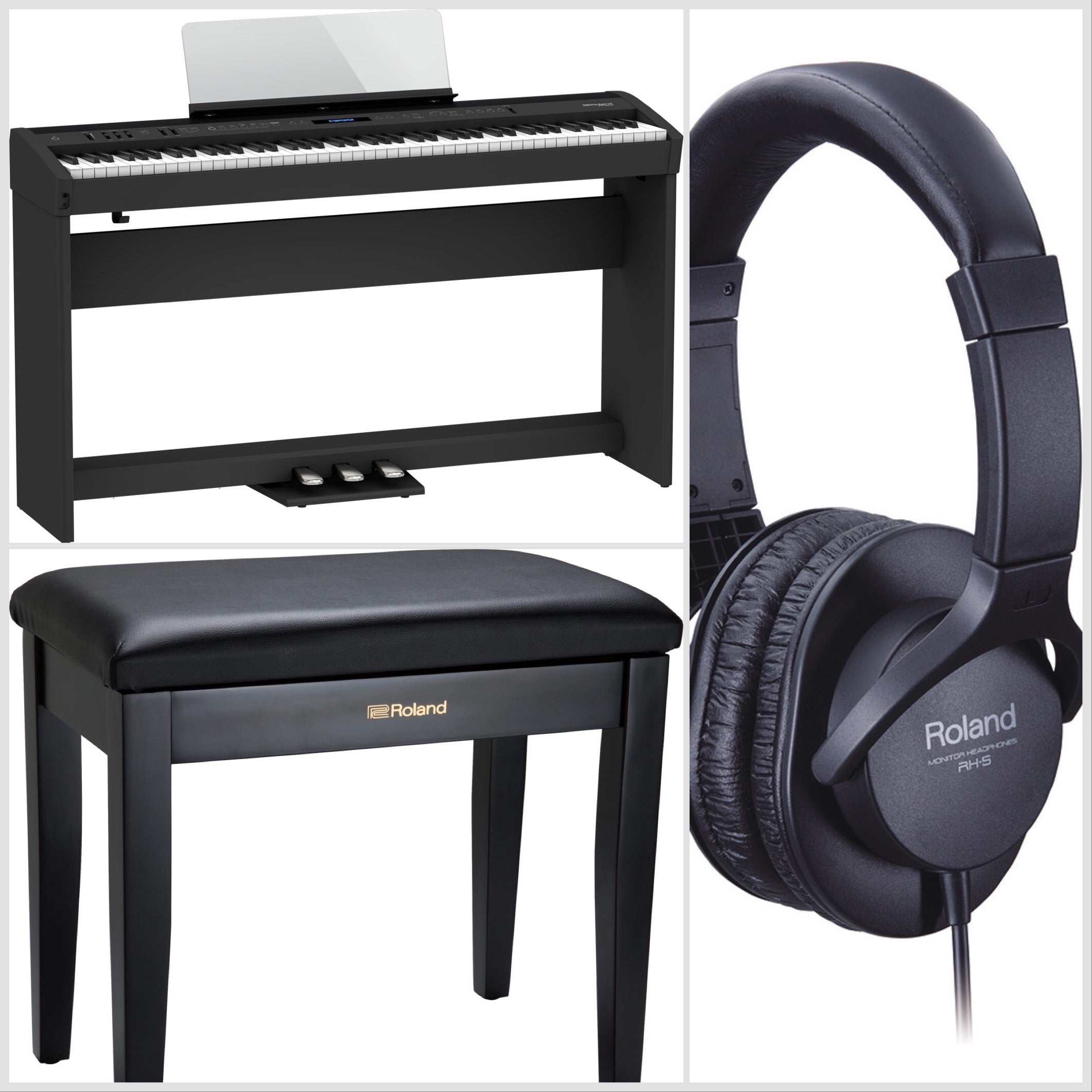 Roland FP-60X-BK Portable Digital Piano Black Bundle - Fair Deal Music