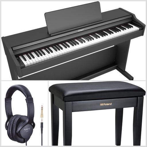 Roland RP107-BK Digital Piano Black Bundle - Fair Deal Music