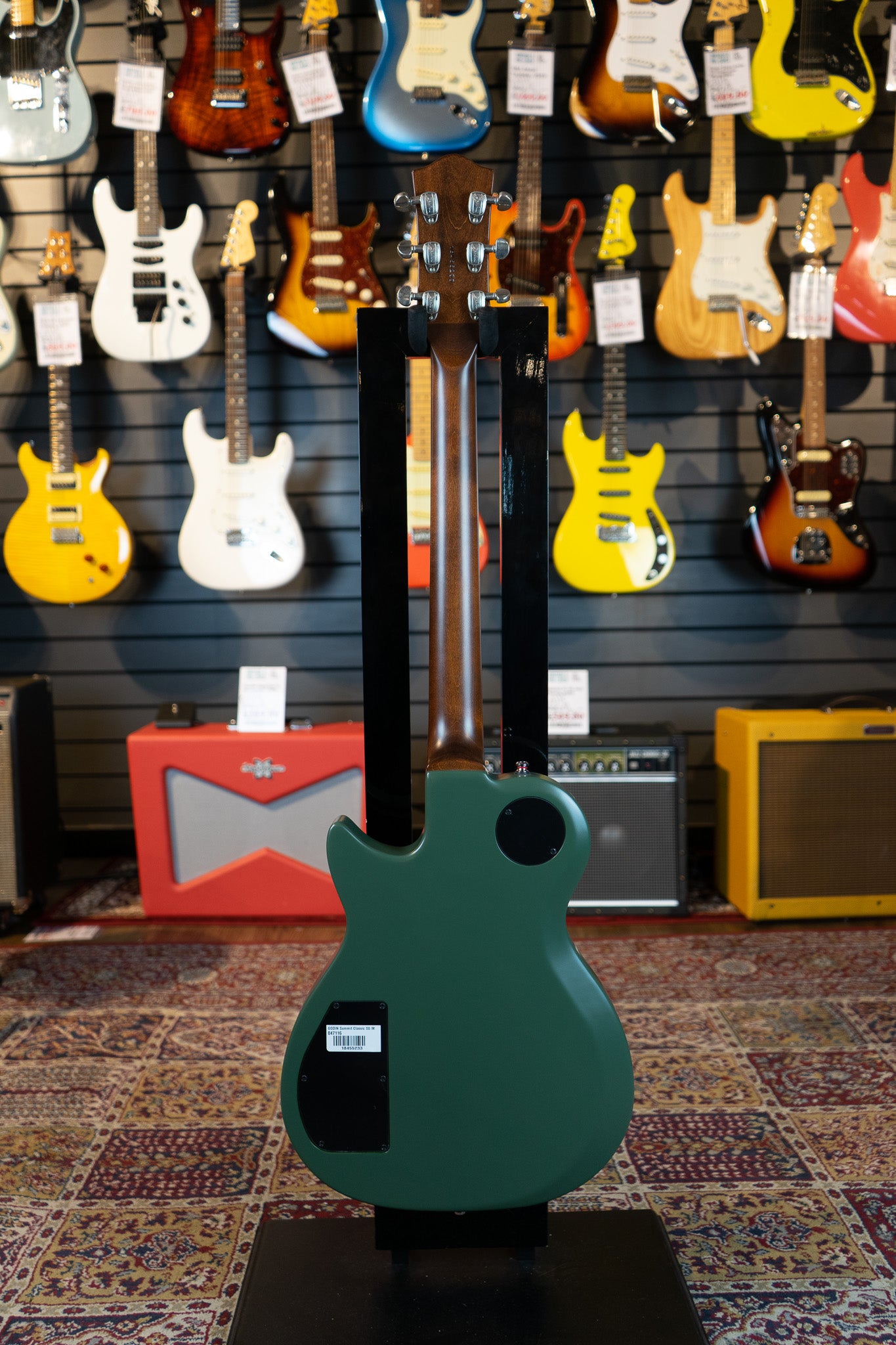Godin Summit Classic SG, Matte Green, USED - Fair Deal Music