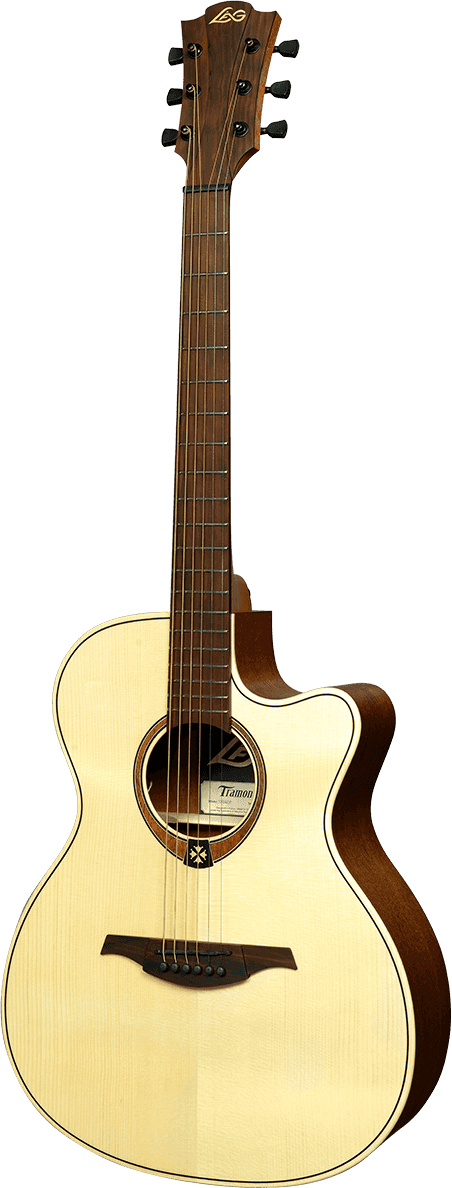 LAG Tramontane T70 ACE Auditorium Cutaway Electro Acoustic, Natural - Fair Deal Music