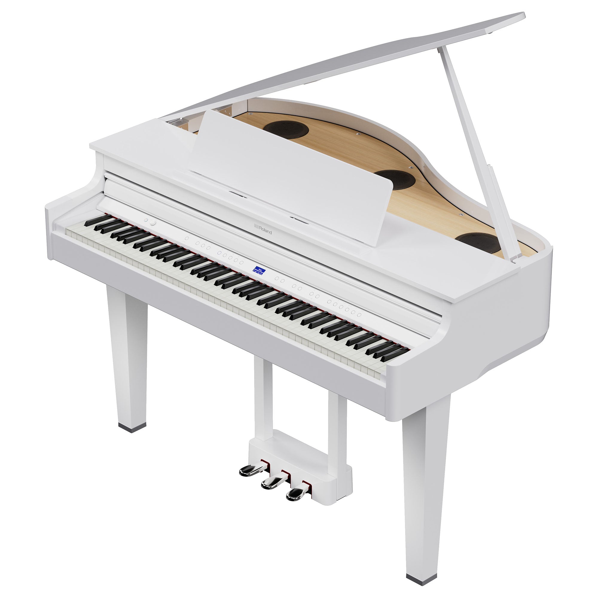 Roland GP-6-PW Digital Grand Piano Polished White (Showroom Model) - Fair Deal Music