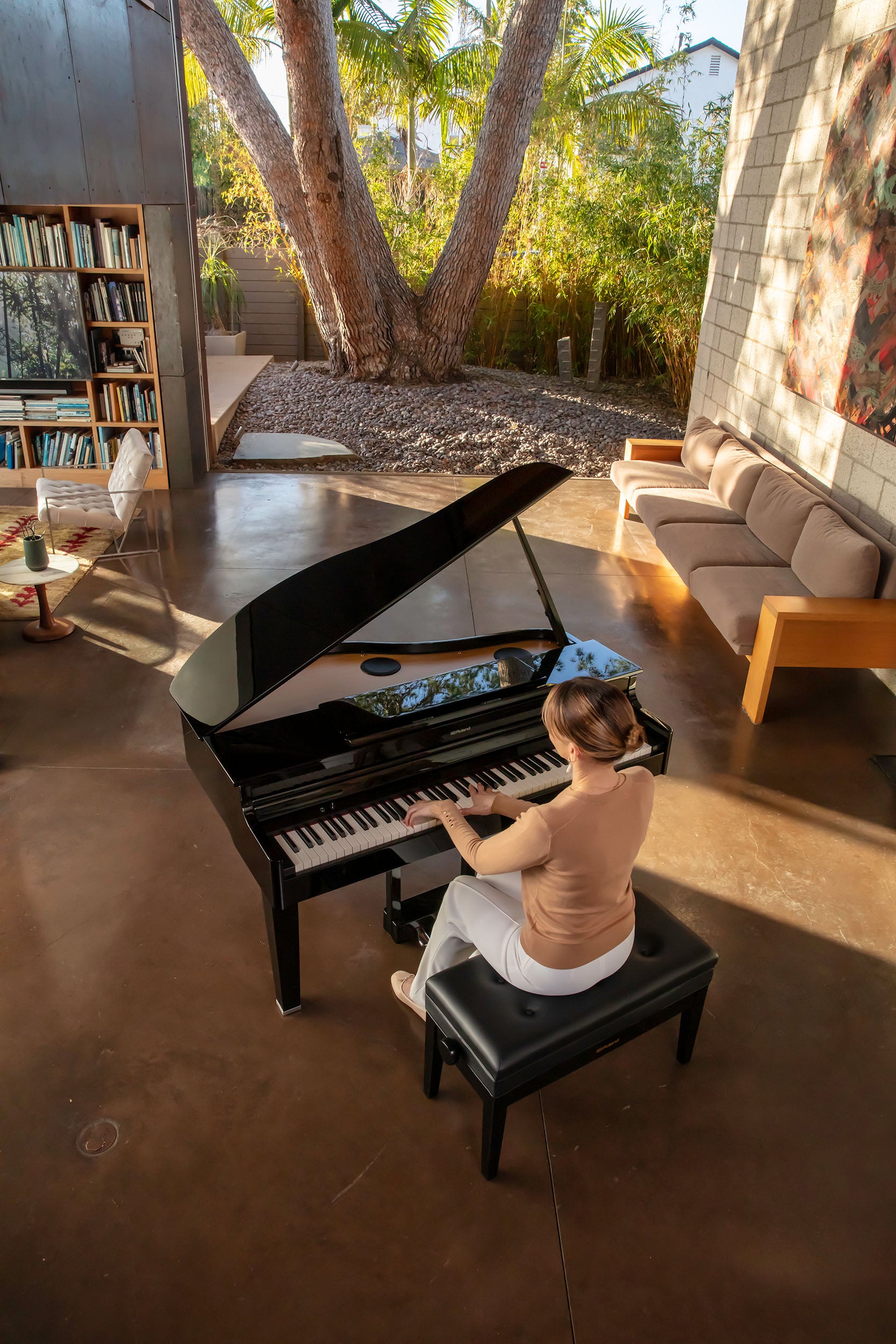 Roland GP-6-PE Digital Grand Piano Polished Ebony (Showroom Model) - Fair Deal Music